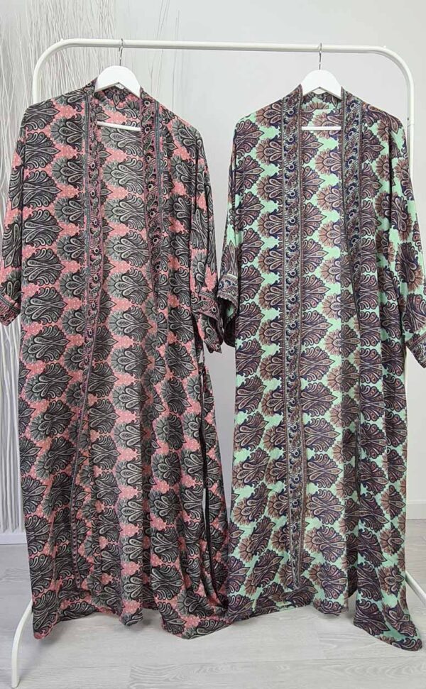 kimonos largos estampados